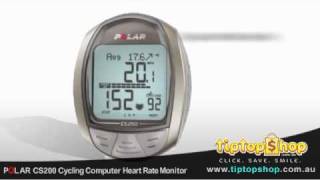 Polar CS200 Cs200cad Review  Cycling Computer Heart Rate Monitor CS200cad [upl. by Enylhsa]