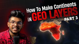 How to make Maps in geo layers  How to make continents  After Effects  Part 3 [upl. by Imogen]