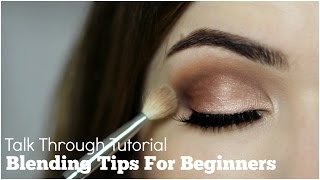 How To Blend Eyeshadow For Beginners Talk Through [upl. by Hanshaw15]