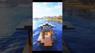 How to Build a Boat House in Minecraft⛵shorts minecraft boathouse [upl. by Asial]