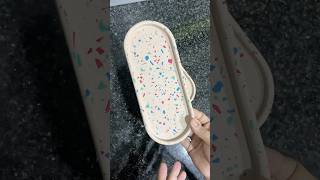 Terrazzo oval trinket tray concretecraft diy [upl. by Marysa]