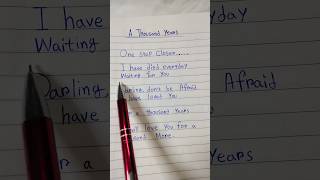 A Thousand Years ❤️  lyrics lyrics athousandyears shorts [upl. by Juakn]