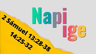 Napi ige  2 Sámuel 132838  142532 [upl. by Issie]