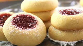 Easy and Perfect Thumbprint Cookies  Eggless Swedish Cookies [upl. by Ylevol]