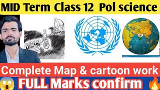 Class 12 Political Science Map Work  One shot video  Map question answers 2024 class12 cbse map [upl. by Cassondra]