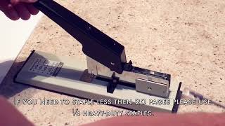 How To Use Effiliv  Heavy Duty Stapler with Staples Set 90 Sheet Capacity [upl. by Mcclish]