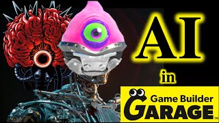 How to make Enemy AI in Game Builder Garage GBG Guide  Tutorial [upl. by Colvert]