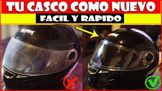 Como MEJORAR un CASCO de MOTO Usado Viejo Sucio Rayado Chupachichi Que queres ⏩FACIL y RAPIDO⏪ [upl. by Annirtak]