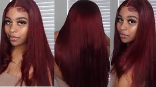 DYING MY NATURAL HAIR RED USING LOREAL HICOLOR HIGHLIGHTS MAGENTA  RED  NO BLEACH [upl. by Siddon]