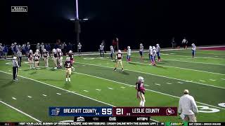 Friday Night Lights  Breathitt Co at Leslie Co [upl. by Enwahs]