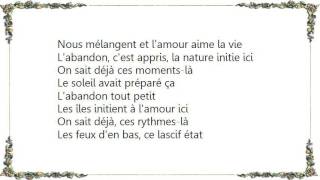 Céline Dion  L Abandon Lyrics [upl. by Adnaluy]