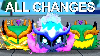 Blox Fruits ALL Changes in Dragon Rework Update [upl. by Tur]