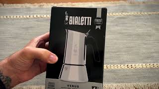 Bialetti  Venus Induction Stovetop Espresso  Coffee Maker [upl. by Ednutey]