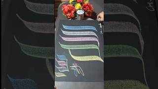 Chalk calligraphy ALLAH♥️💕 art arabiccalligraphyart viralvideo viralshorts art [upl. by Nomolas275]