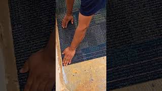 HOW TO INSTALL CARPET TILE tips carpet tiles install [upl. by Artaed]