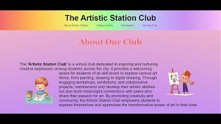 The Artistic Station Club 🌈🎨✨ [upl. by Kent]