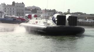 RYDE HOVERCRAFT AND PIER TRAIN  HD [upl. by Newell]