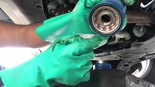 2018 Honda CRV OilFilter Change and Analysis  Oil dilution  Cut Open Filter [upl. by Kinnie]