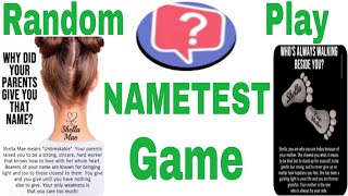 RANDOM PLAY  NAMETEST GAME on Messenger  Shella Ligue [upl. by Oniluap776]