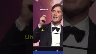 Robert Downey Jr vs Cillian Murphy FUNNY Hollywood Award Show Moments shorts robertdowneyjr award [upl. by Ahsenrac]