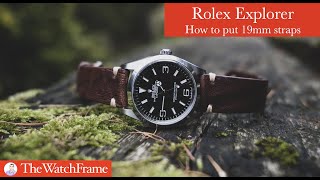 Putting 19mm straps in Rolex Explorer 124270 [upl. by Melany]