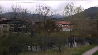 German countryside Schliersee to Hausham by train no sound [upl. by Aisitel]