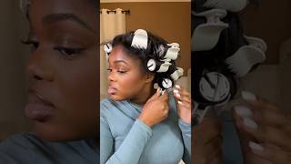 4C Hair Transformation Trying Remington Shine Therapy Hot Rollers blowout hairtutorial hair [upl. by Thormora]