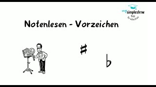 Musiktheorie Notenlesen und Vorzeichen [upl. by Dexter]