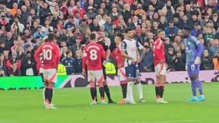 Bruno Fernandes RED CARD vs Tottenham  Man United vs Tottenham [upl. by Ammeg]