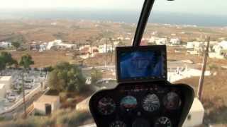 Santorini Island Greece  Thira by foot helicopter and boat [upl. by Nanor]