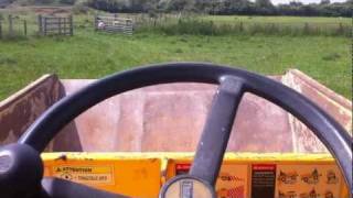 THWAITES 3 TONNE DUMPER START UP DRIVING [upl. by Cordle274]