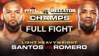 Yoel Romero vs Thiago Santos  PFL vs Bellator  Full Fight [upl. by Oemor862]