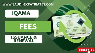 Iqama issuance and Renewal fee in Saudi Arabia [upl. by Svirad]