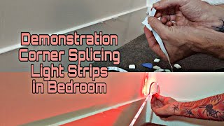 LED Lightstrip Connectors Corner Splicing Demonstration [upl. by Haidabez]