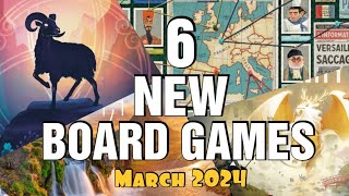 6 New Board Games  March 2024 [upl. by Murry]