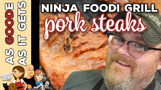 Ninja Foodi Grill Pork Shoulder Steaks [upl. by Tomaso]