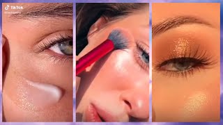 TOP AESTHETIC MAKEUP TUTORIALS  TIKTOK COMPILATION 2021 part 2 [upl. by Aekal]