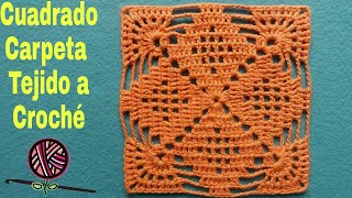 Cómo tejer cuadrado a crochetCarpeta a crochéGranny square crochetcuadrado a croché paso a paso [upl. by Tybalt]