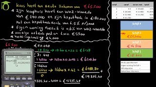 Berekenen inkomstenbelasting box 1  economie uitleg [upl. by Ilyk]