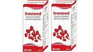 Ironeed Syrup Ferrous Fumarate amp Folic Acid Suspension Syrup [upl. by Suez]