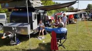 teardrop tip top europ camp camping en mini caravanes roulottes auvents France bivouac et touri [upl. by Nylknarf]