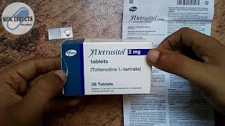 Dangerous side effects of Detrusitol Tolterodine Ltartrate2mg tablet in Urdu Hindi  Side effects [upl. by Eibocaj]