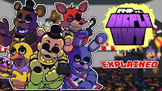 Ourple Guy V 3 Mod Explained in fnf Five Night At Freddys [upl. by Amity]