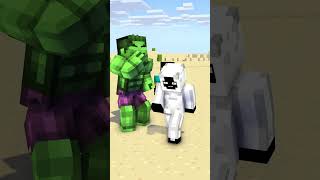 Steve Become Herobrine in Hulk Smash Challenge⚡ shorts [upl. by Holladay114]