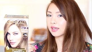 LOREAL UL61 HOW TO DYE DARK HAIR TO ASH BROWN [upl. by Ardnauqal124]