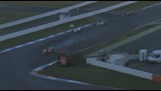 Norris big crash ADAC Formel 4 at Hockenheim [upl. by Ymmot423]