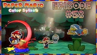 Paper Mario Color Splash  Redpepper Secondary Stars Kamek KO  Episode 58 [upl. by Rebak163]