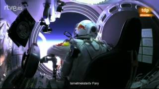 Red Bull StratosFelix Baumgartner se lanza desde la ESTRATOSFERA EN ESPAÑOLVel sonido [upl. by Olimreh]