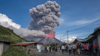 Philippines Kanlaon Volcano Erupted Sky darkenedpeople under threat [upl. by Bendix]