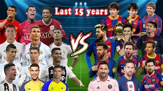 Messi vs Ronaldo All Career 2010 2024 Barcelona Real Madrid PSG Man UTD Juventus [upl. by Nicholle903]